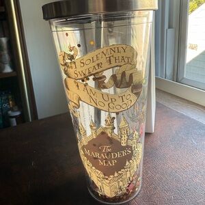 Marauder's Map Tumbler with Stainless Steel Lid